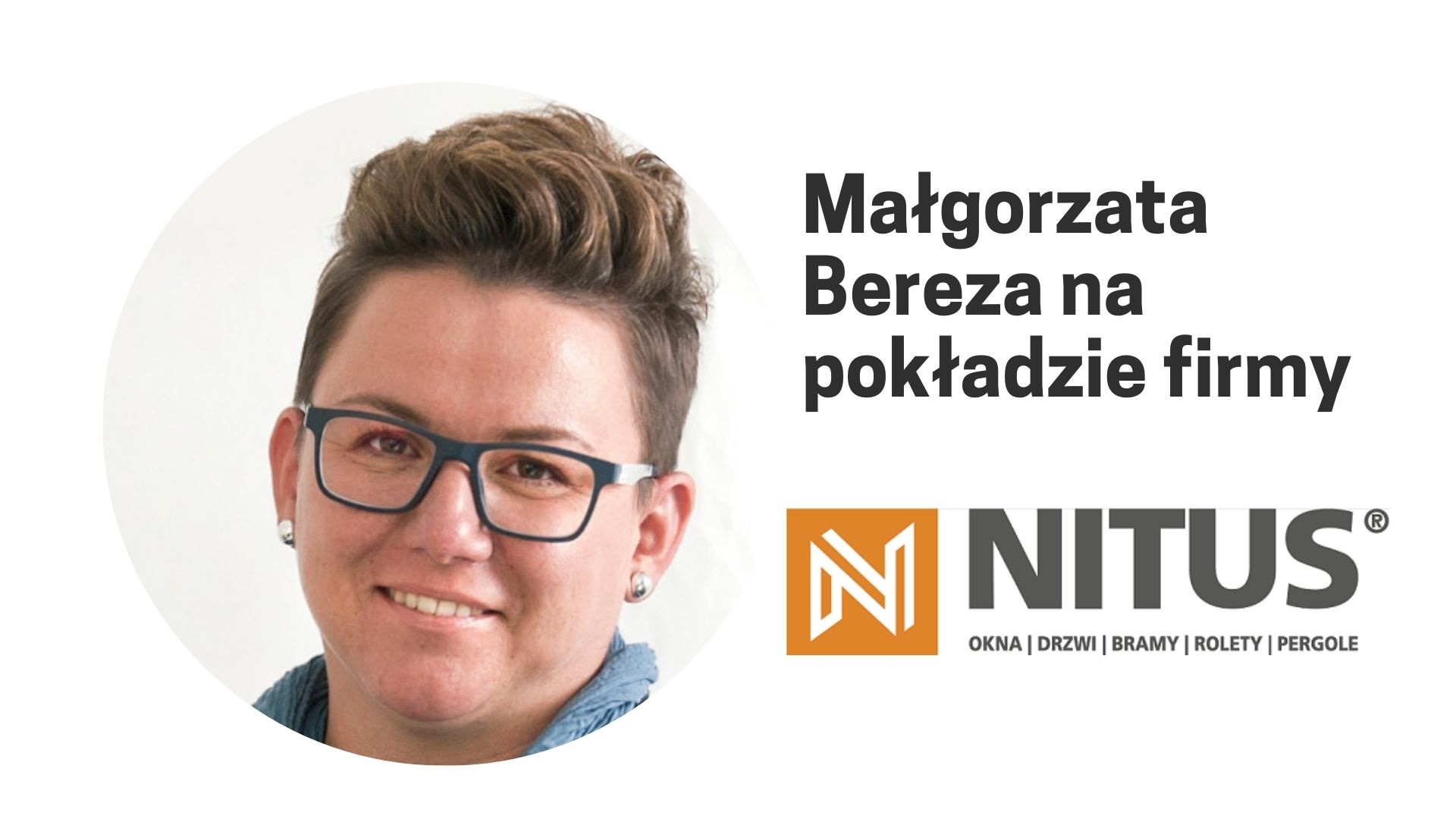 Małgorzata Bereza na pokładzie firmy NITUS