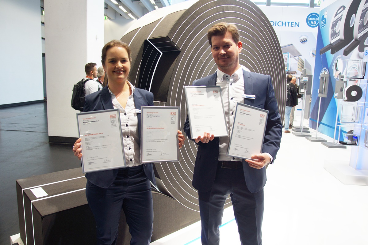 Znak jakości RAL przyznany 4-krotnie dla systemów montażu w zewnętrznej warstwie izolacji cieplnej oraz systemów uszczelniających fugi, firmy Iso-Chem