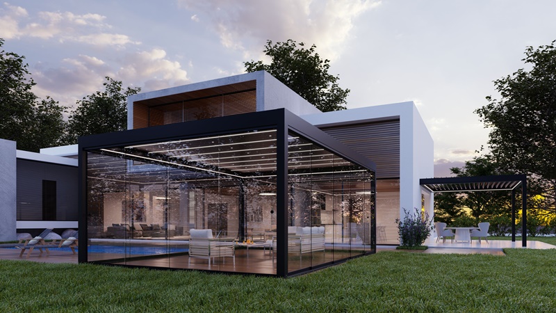 Nowość w ofercie Aluprof! Całoszklana zabudowa przesuwna MB-OpenSlide – odpoczywaj na swoim tarasie kiedy chcesz, a nie kiedy pozwalają na to warunki 